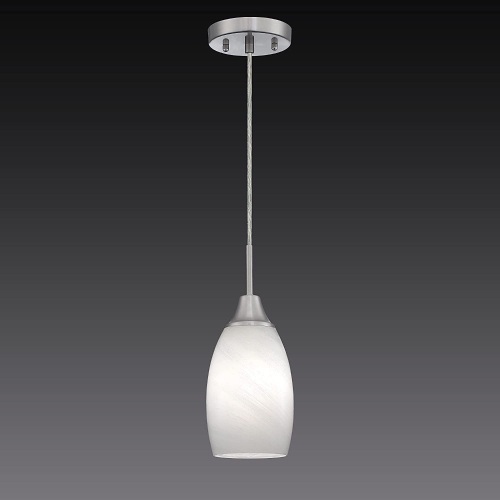 Set of 3 Mini Glass Pendant Lights - Lot 472