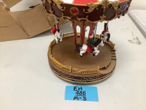 Lights4Fun Illuminated Carousel Scene - Lot 486