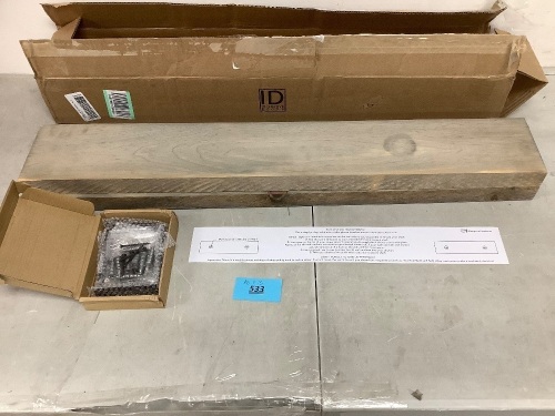 2 Wood Floating Shelves - Lot 533