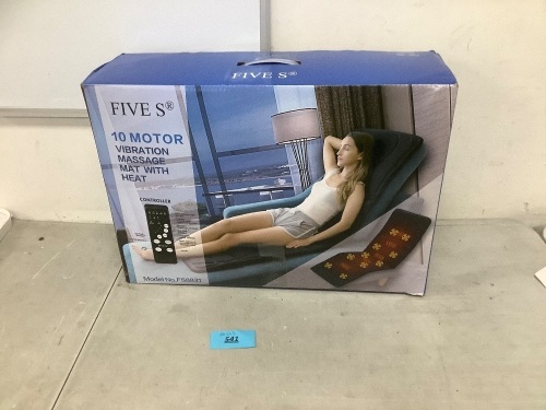 Five S 10 Motor Vibration Massage Mat w/Heat - Lot 541