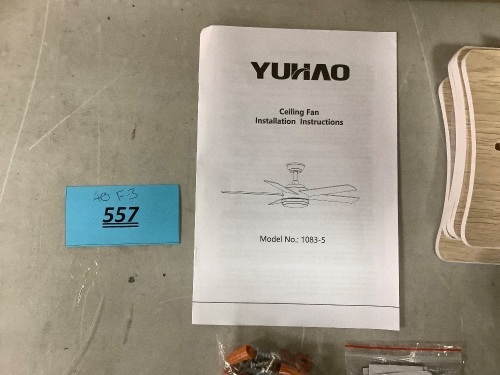 Yuhao Celing Fan - Lot 557