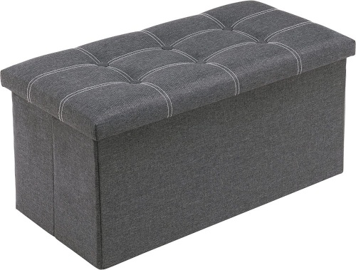 Youdesure Folding Storage Ottoman Bench for Living Room - Lot 574
