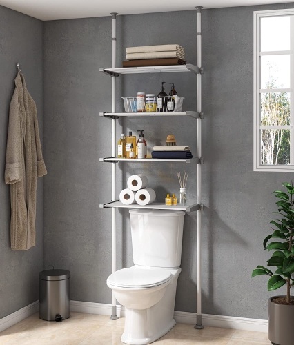 Allzone Over The Toilet Shelf - Lot 587