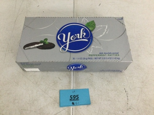Box of York Peppermint Patties - Lot 595