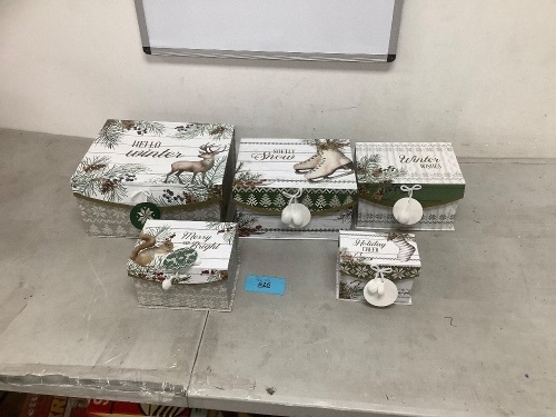 Set of 5 Gift Boxes - Lot 616