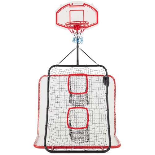5-in-1 Double-Sided Outdoor Athletic Sports Center w/ Metal Frame - Lot 646