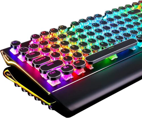 RK Royal Kludge Retro Mechanical Gaming Keyboard - Lot 651