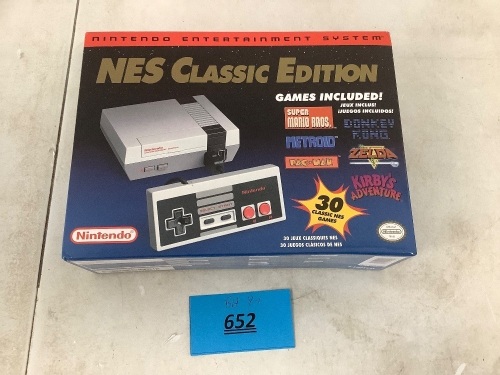 Nintendo NES Classic Edition (30 Classic NES Games) - Lot 652