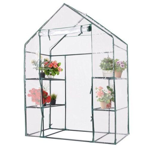 Portable Mini Walk In Outdoor 3 Tier 6 Shelves Greenhouse - Lot 457