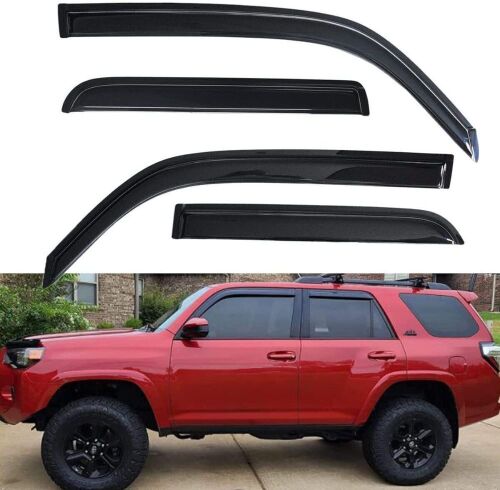 Case of (8) Sunproof Waterproof Side Window Wind Deflector Rain Guards Set for 2010-2023 Toyota 4Runner - Lot 259