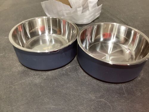 Lot of (2) Boots and Barkley Speckle Melamine Dog Bowl - Lot 313