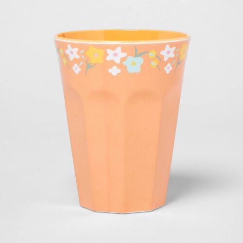 Lot of (10) 12oz Melamine Spring Floral Cup  - Lot 624