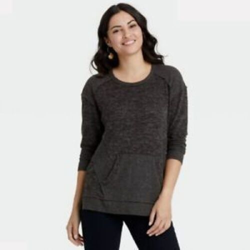 Case of (5) Knox Rose Women's Long Sleeve Charcoal Top, Multiple Sizes  - Lot 329