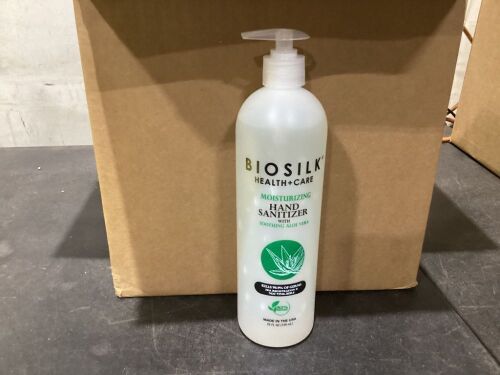 Case of (12) BioSilk Hand Sanitizer with Aloe 25 fl oz  - Lot 275