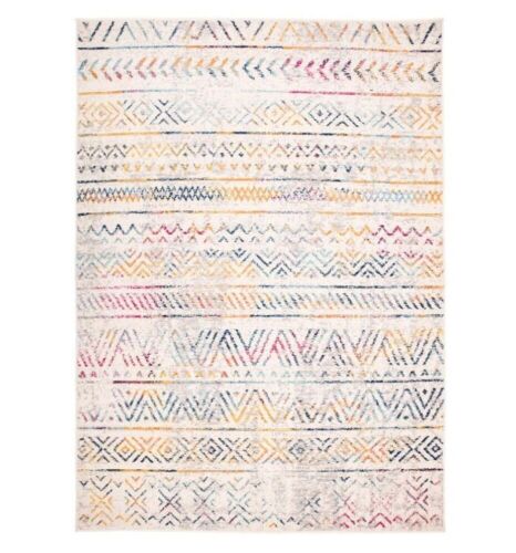 Geometric Distressed Bohemian Area Rug 7'10" x 10' - Lot 575
