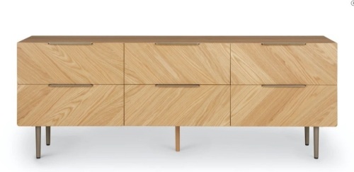 Article Nera 6-drawer Low Double Dresser - Lot 25