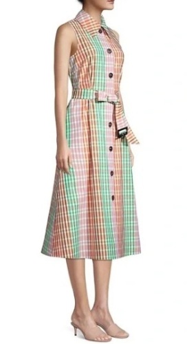 Kate Spade Rainbow Plaid Shirtdress, M - Lot 34