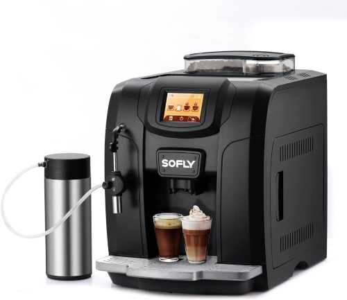 SOFLY Fully Automatic Espresso Machine With Milk Frother - Lot 67
