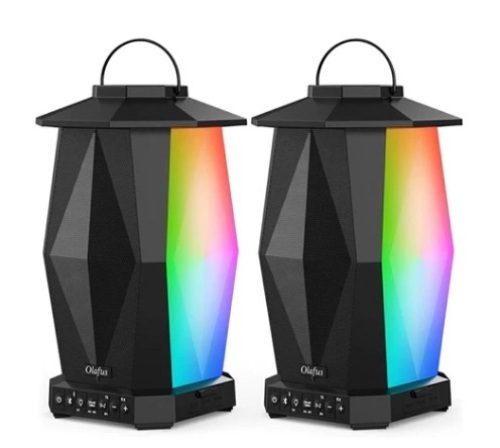 Olafus LED Lights Bluetooth Lantern Speakers 2 Pack - Lot 149