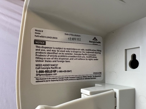 Georgia Pacific Enmotion Impulse 8 Touchless Paper Towel Dispenser - Lot 181
