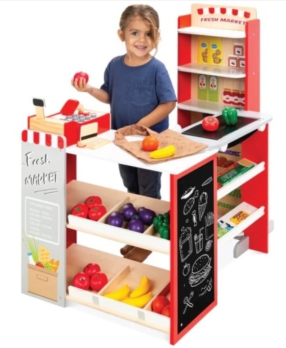 Kids Pretend Play Grocery Store Supermarket Toy Set w/ Accessories - Lot 284