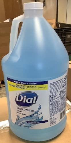 Lot of (4) 1 Gallon Jugs Dial Spring Water Hand Soap - Lot 321