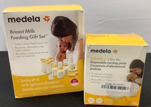 Medela Breast Milk Feeding Set & Nursing Pads - Lot 359