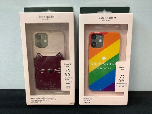 Lot of (2) Kate Spade iPhone 12 Mini Cases - Lot 151
