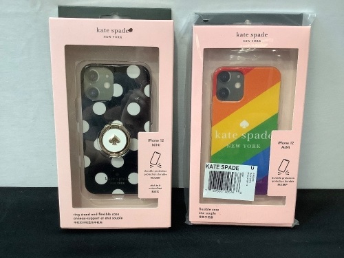 Lot of (2) Kate Spade iPhone 12 Mini Cases - Lot 315