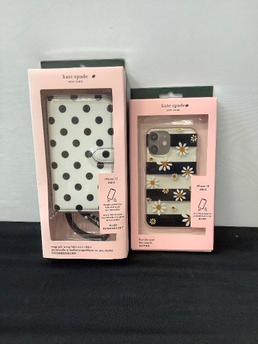 Lot of (2) Kate Spade iPhone 12 Mini Cases - Lot 342