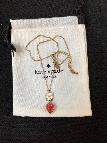 Kate Spade Strawberry Necklace - Lot 58