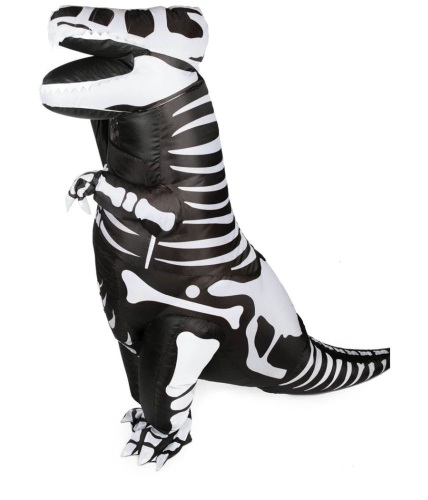 Kids Inflatable Dinosaur Skeleton Halloween Costume - Lot 194