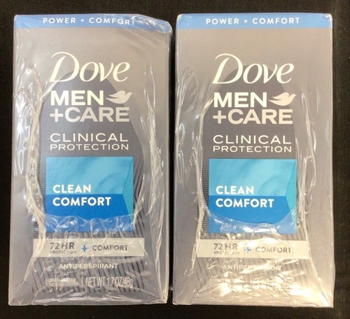 Lot of (2) 3pk Dove Men+Care Clean Comfort Deodorants - Lot 691