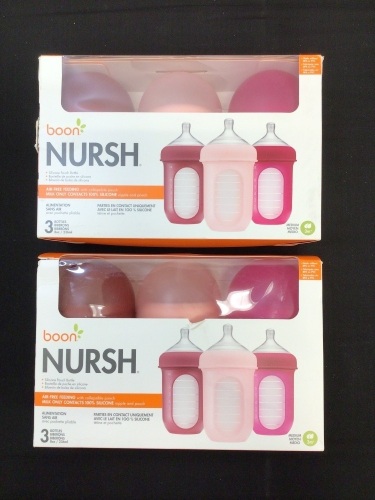 Lot of (2) 3pk Boon Nursh Silicone Bottles - Lot 694