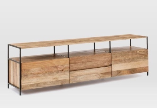 West Elm Industrial Storage Media Console 80" - Lot 15