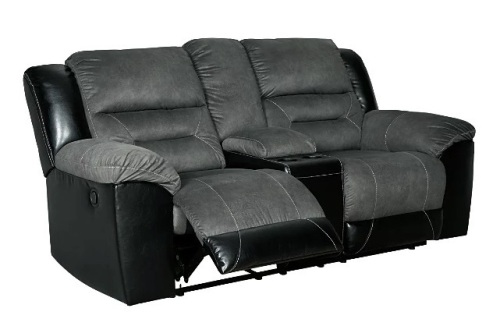 Reclining Loveseat with Console - Lot 14