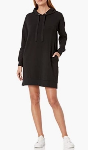 The Drop Women's Long-Sleeve Hooded Mini Sweatshirt Dress, M - Lot 355