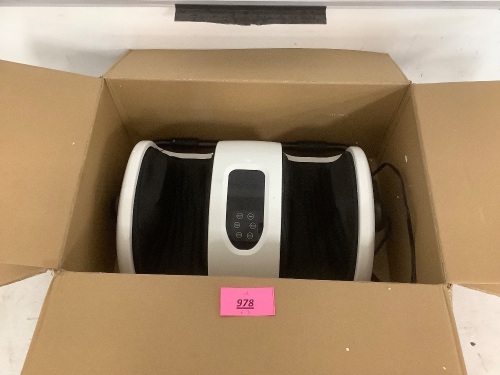 Reflexology Shiatsu Foot Massager w/ High-Intensity Rollers, Remote Control - Lot 978
