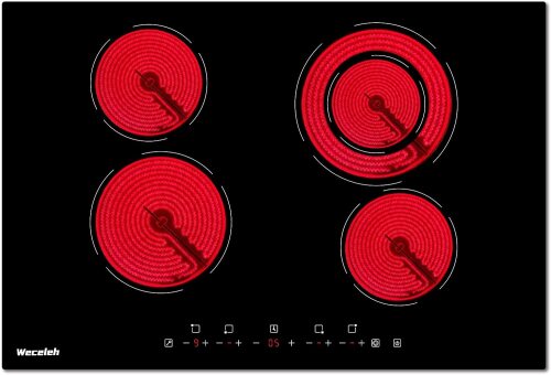Weceleh Electric Cooktop 30 Inch, Built-in Ceramic Cooktop 6400W - Lot 1090