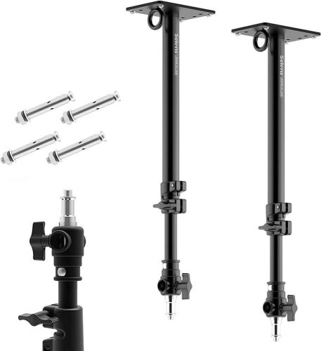 Selens Photography Camera Wall Mount Boom Arm, Up to 22inch for Photo Video Studio Strobe Light, Softbox, Overhead Mount, with 3/8 1/4 Thread, 2 Pack  - Lot 494
