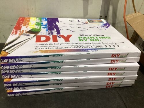 Lot of (7) Paint By Numbers Kits  - Lot 572