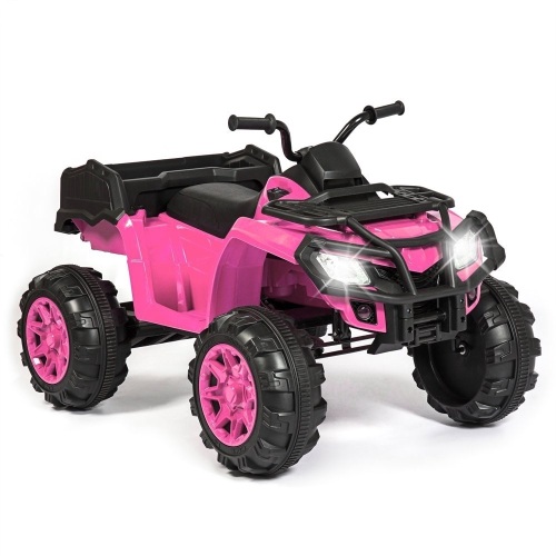 12V Kids Powered ATV Quad 4-Wheel Ride On w/ 2 Speeds, Spring Suspension, MP3, Storage - Lot 99