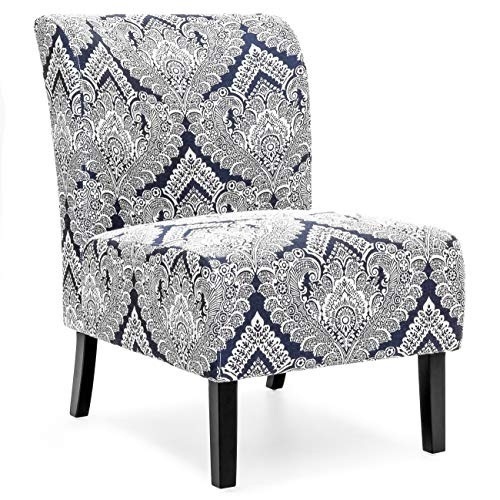 Polyester Upholstered Modern Armless Accent Chair - Lot 392