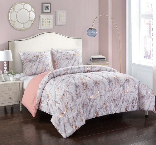 Pop Shop Marble Comforter Set, Full/Queen  - Lot 618