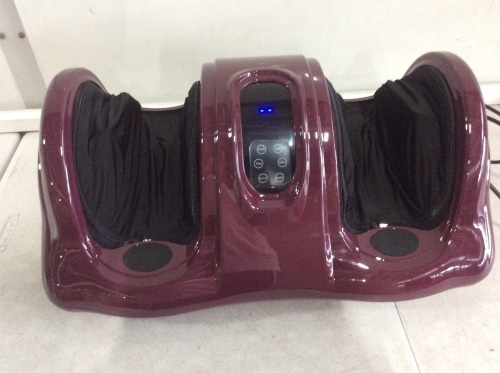 Therapeutic Foot Massager w/ High Intensity Rollers, Remote, 3 Modes  - Lot 678