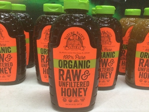 Lot of (9) Nature Nate's 100% Pure Organic Raw & Unfiltered Honey - Lot 942