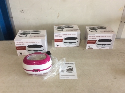 Lot of (3) VGT-2000 Digital Programmable Ultrasonic Cleaning Machines - Lot 951