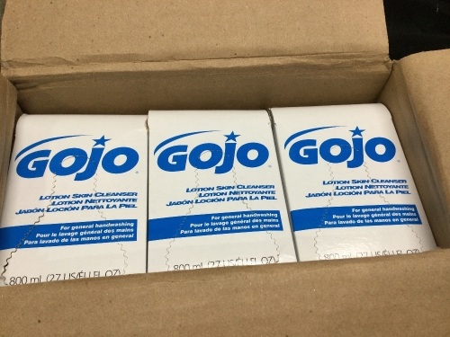Case of (12) GOJO INDUSTRIES 800mL Lotion Soap Dispenser Refills  - Lot 1038