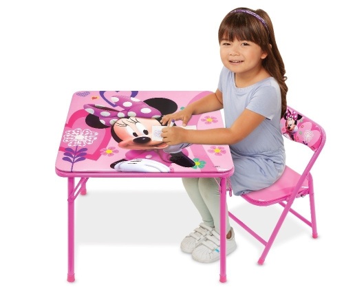 Disney Minnie Mouse Happy Helpers Junior Erasable Activity Table and Chair  - Lot 560