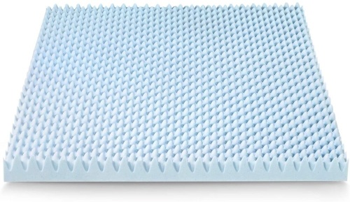 Best Price Mattress 4" Egg Crate Memory Foam Mattress Topper with Cooling Gel Infusion - Lot 610